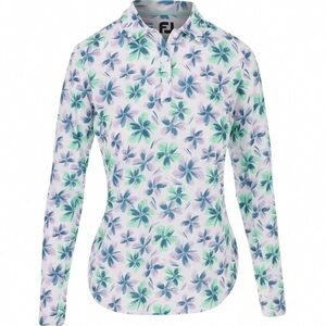 Floral Button Down Shirt in Blue and Green